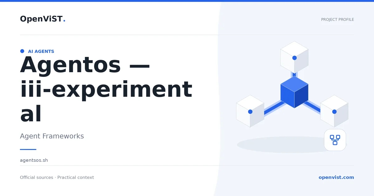 Agentos — iii-experimental — OpenViST project profile in Agent Frameworks.