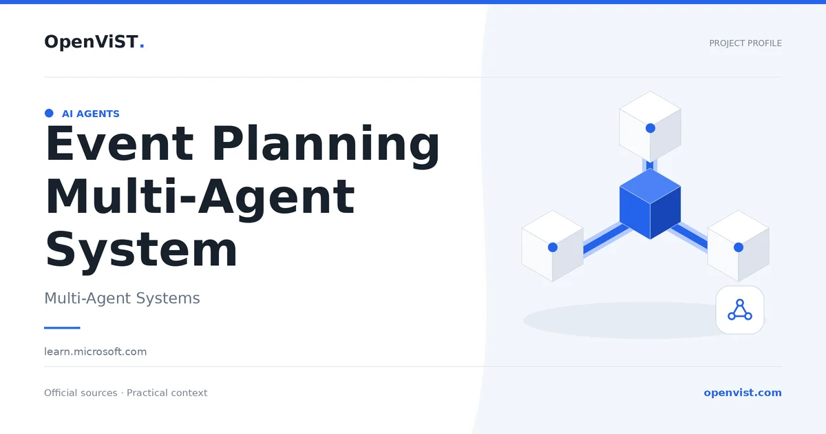 Event Planning Multi-Agent System — OpenViST project profile in Multi-Agent Systems.