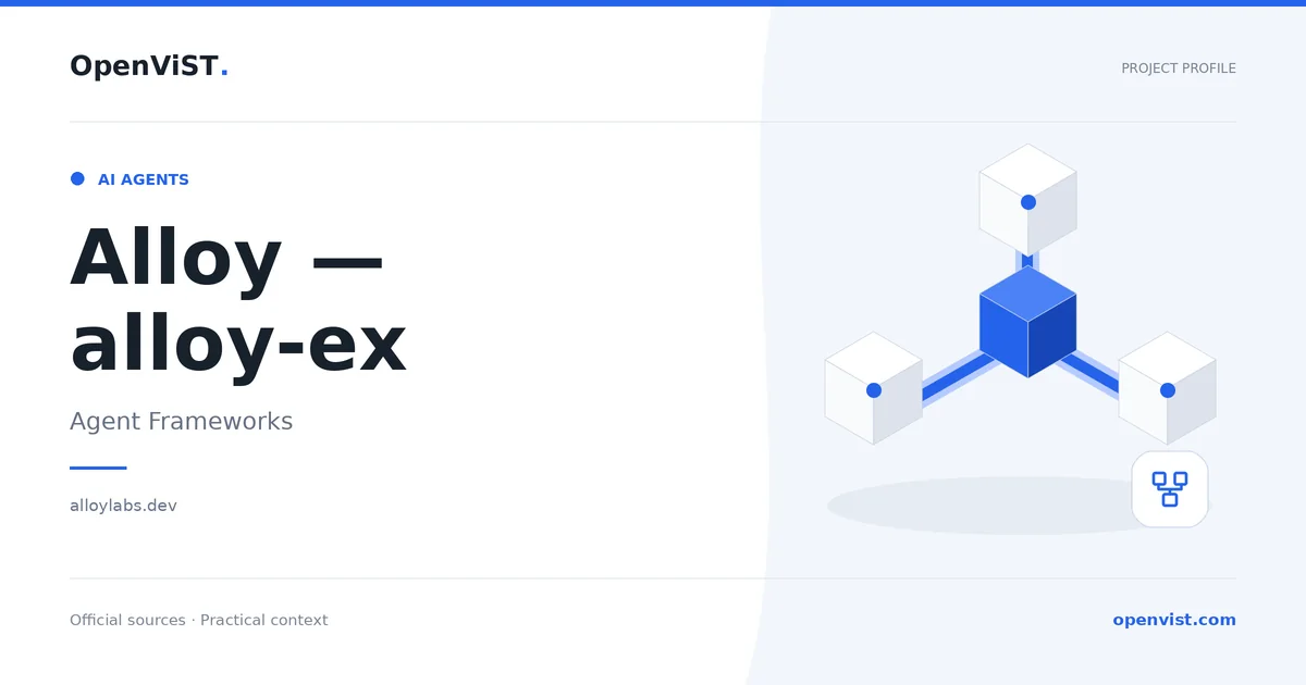 Alloy — alloy-ex — OpenViST project profile in Agent Frameworks.