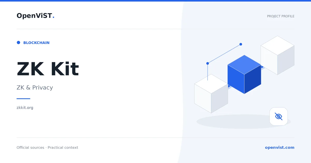 ZK Kit — OpenViST project profile in ZK & Privacy.