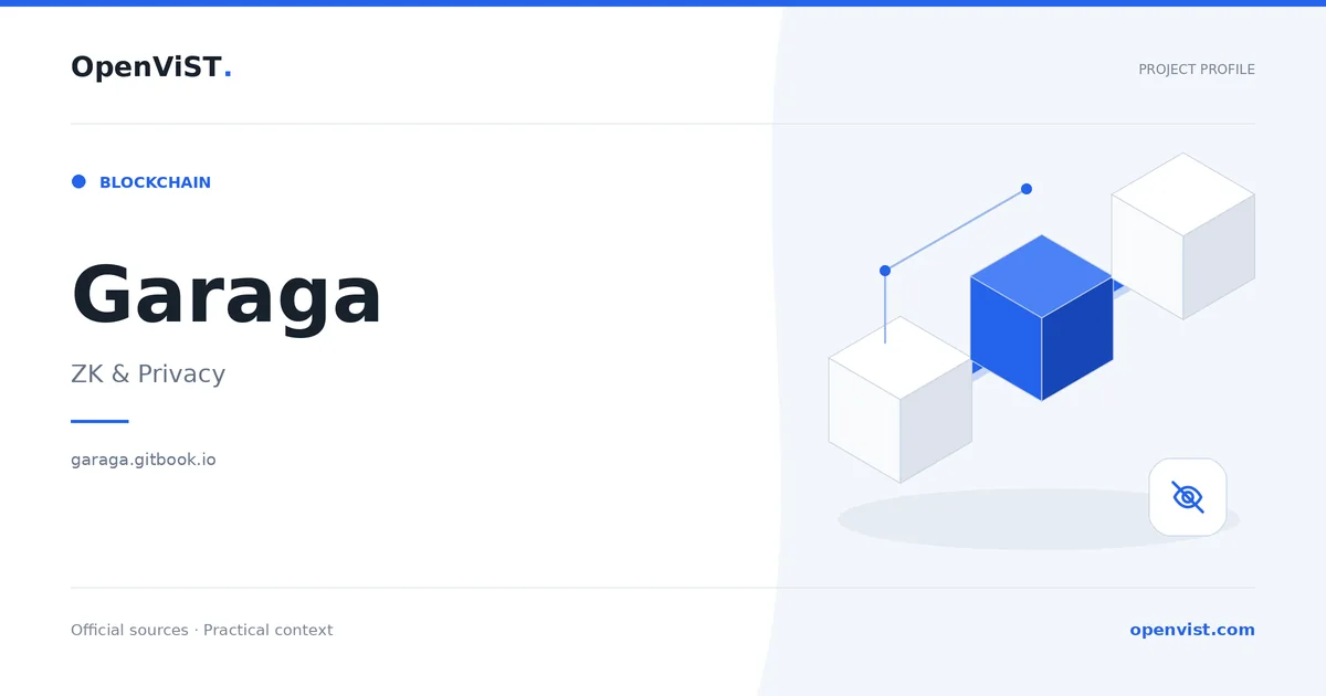 Garaga — OpenViST project profile in ZK & Privacy.