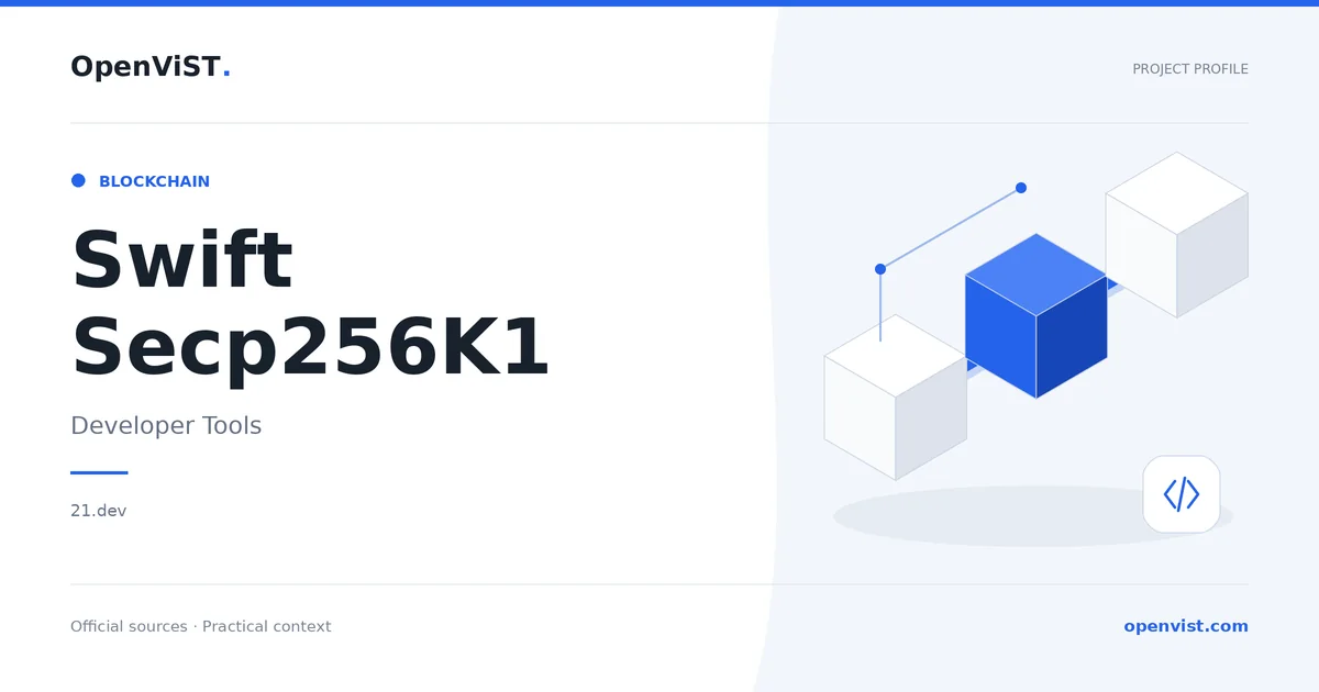 Swift Secp256K1 — OpenViST project profile in Developer Tools.