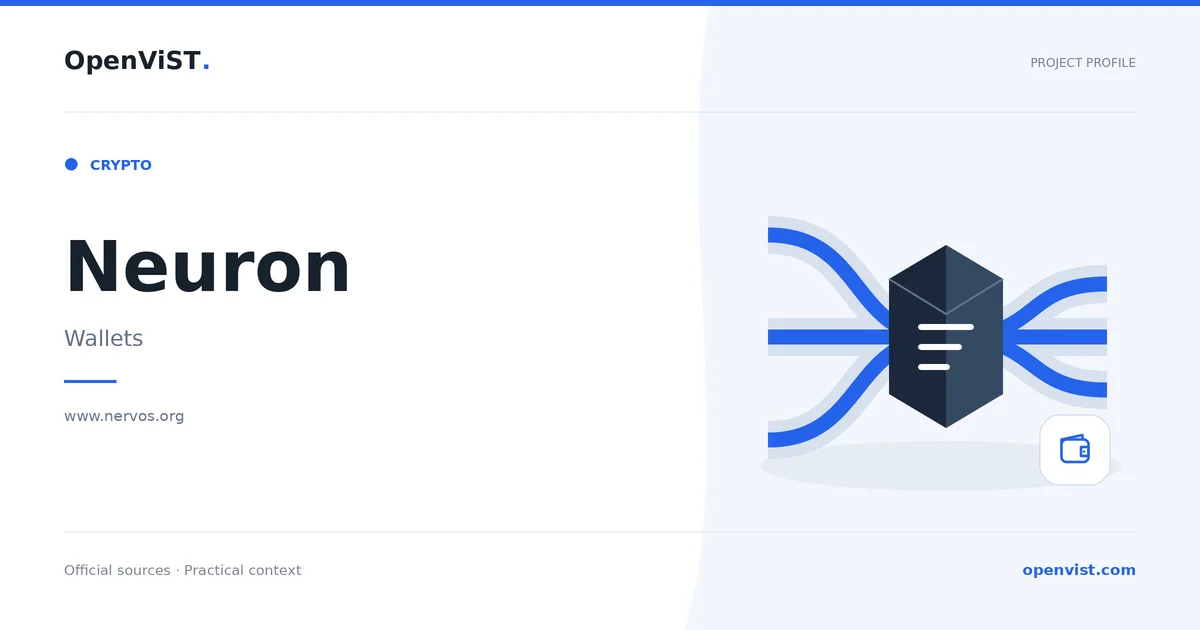 Neuron — OpenViST project profile in Wallets.