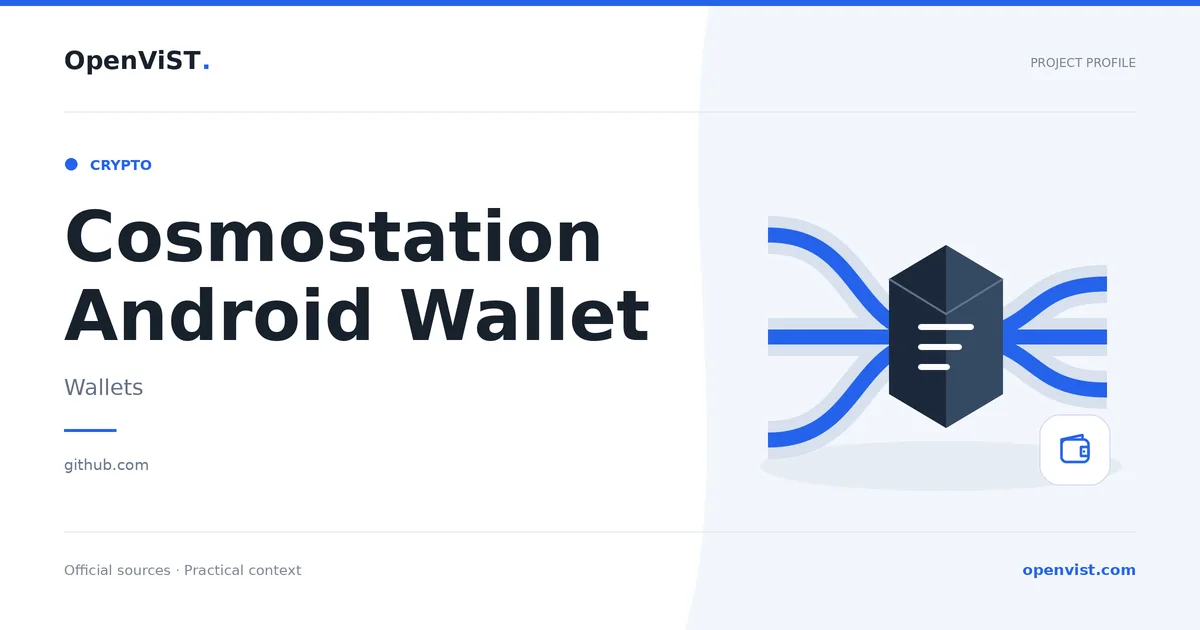 Cosmostation Android Wallet — OpenViST project profile in Wallets.