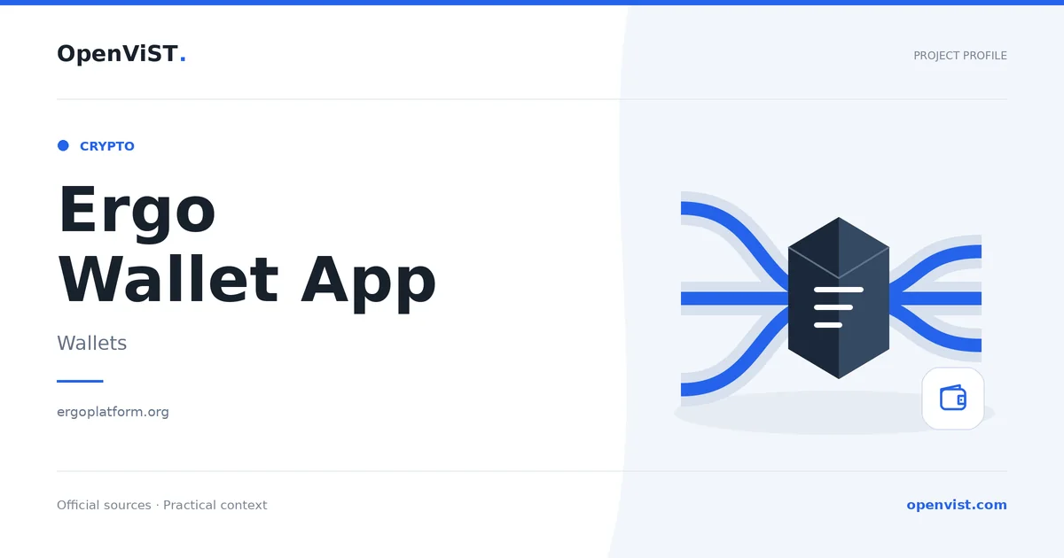 Ergo Wallet App — OpenViST project profile in Wallets.