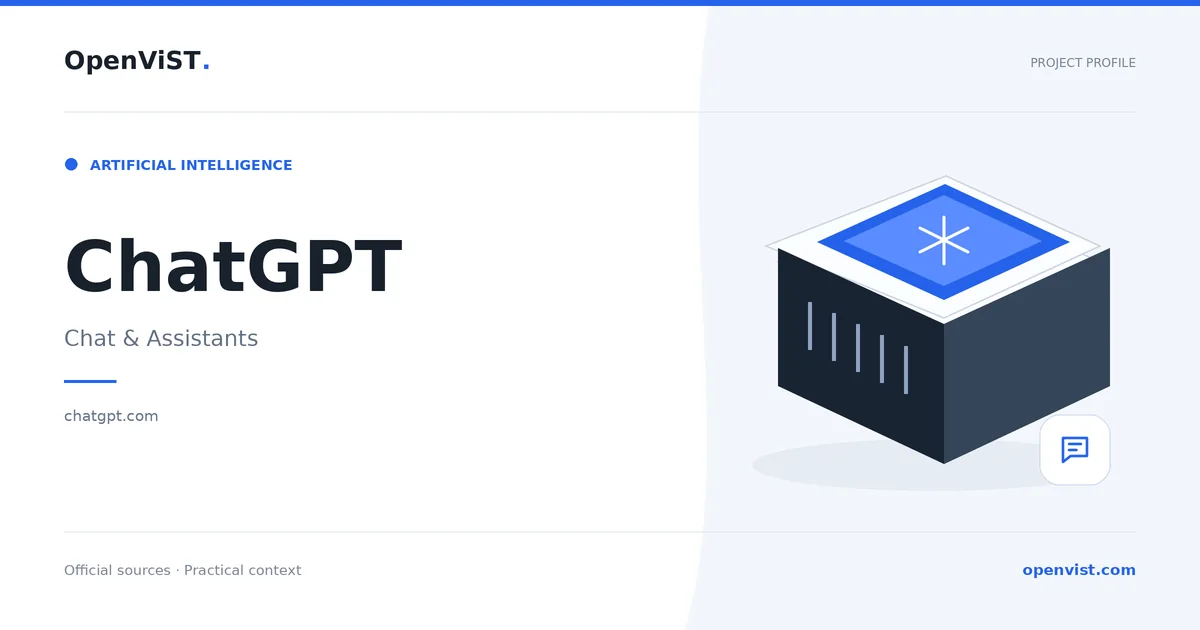 ChatGPT — OpenViST project profile in Chat & Assistants.