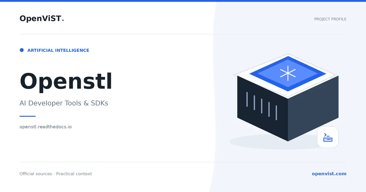 Openstl — OpenViST project profile in AI Developer Tools & SDKs.