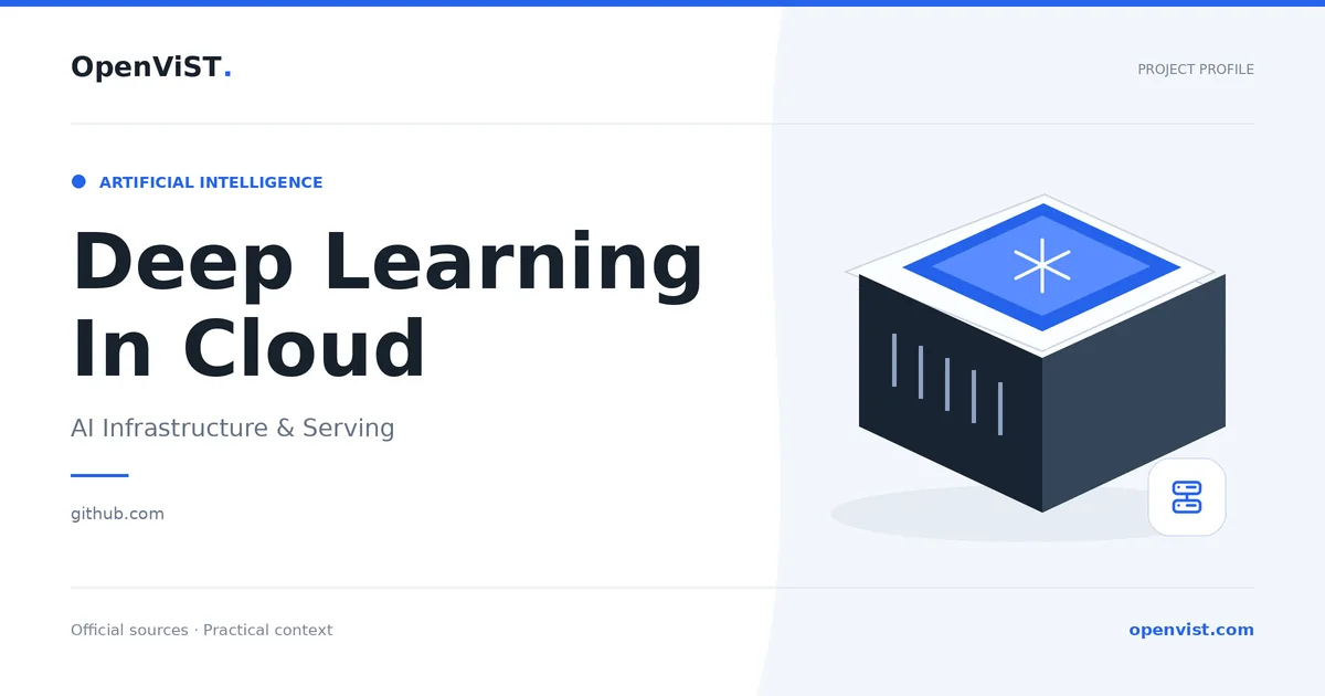 Deep Learning In Cloud — OpenViST project profile in AI Infrastructure & Serving.
