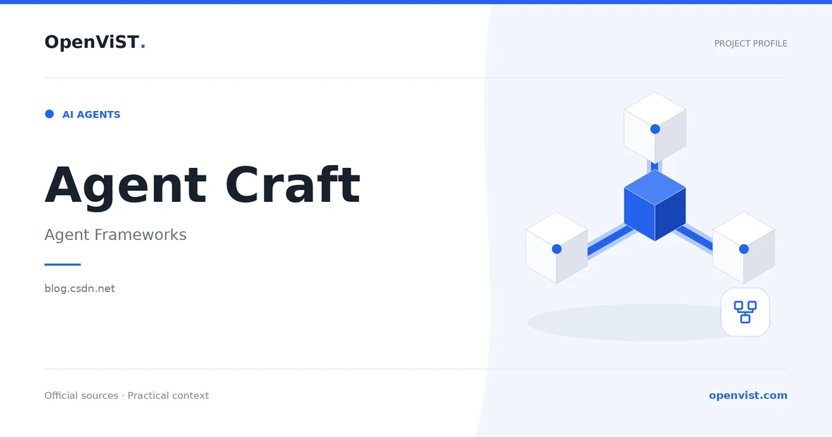 Agent Craft — OpenViST project profile in Agent Frameworks.