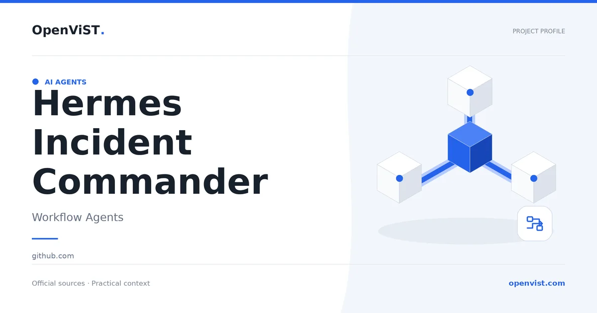 Hermes Incident Commander — OpenViST project profile in Workflow Agents.