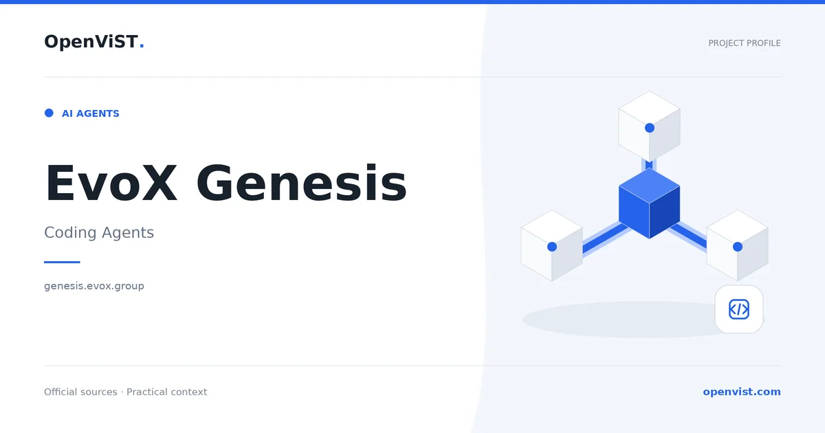 EvoX Genesis — OpenViST project profile in Coding Agents.
