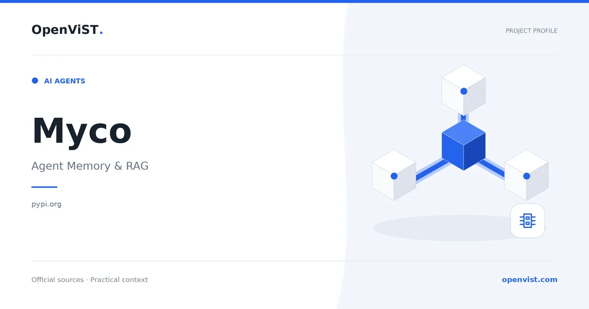 Myco — OpenViST project profile in Agent Memory & RAG.