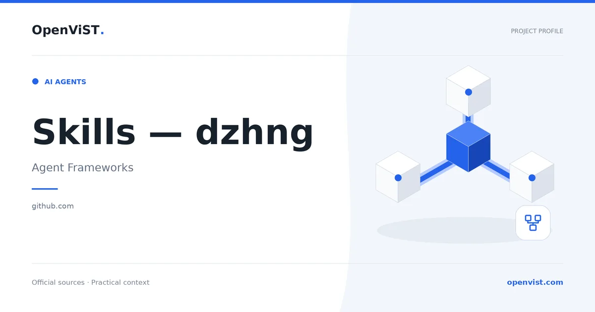 Skills — dzhng — OpenViST project profile in Agent Frameworks.