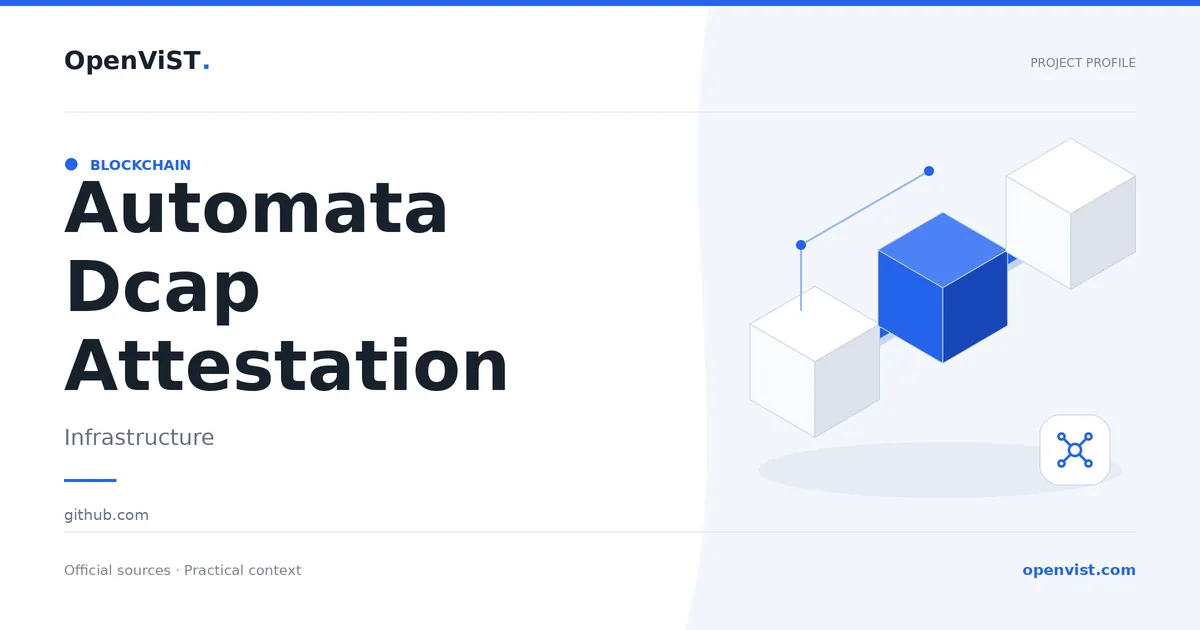 Automata Dcap Attestation — OpenViST project profile in Infrastructure.