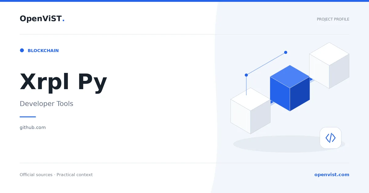 Xrpl Py — OpenViST project profile in Developer Tools.
