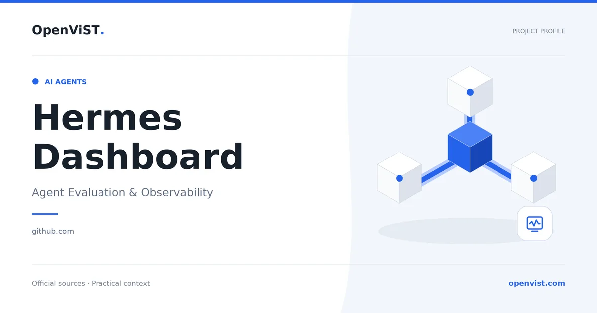Hermes Dashboard — OpenViST project profile in Agent Evaluation & Observability.