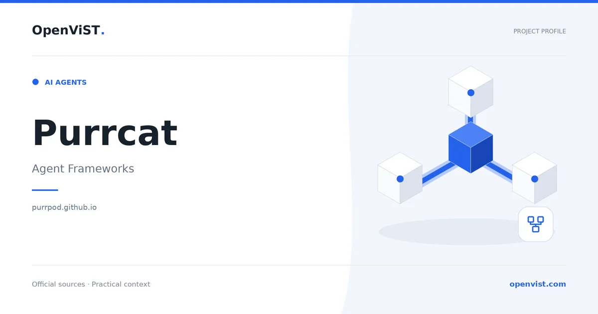 Purrcat — OpenViST project profile in Agent Frameworks.