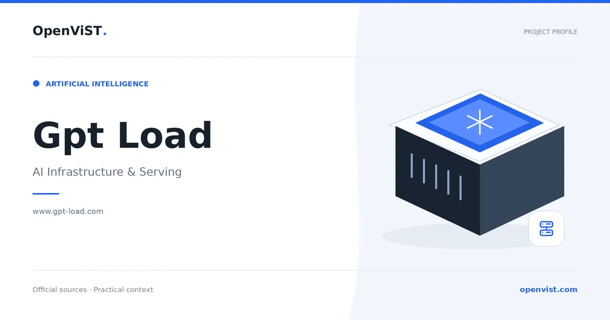 Gpt Load — OpenViST project profile in AI Infrastructure & Serving.