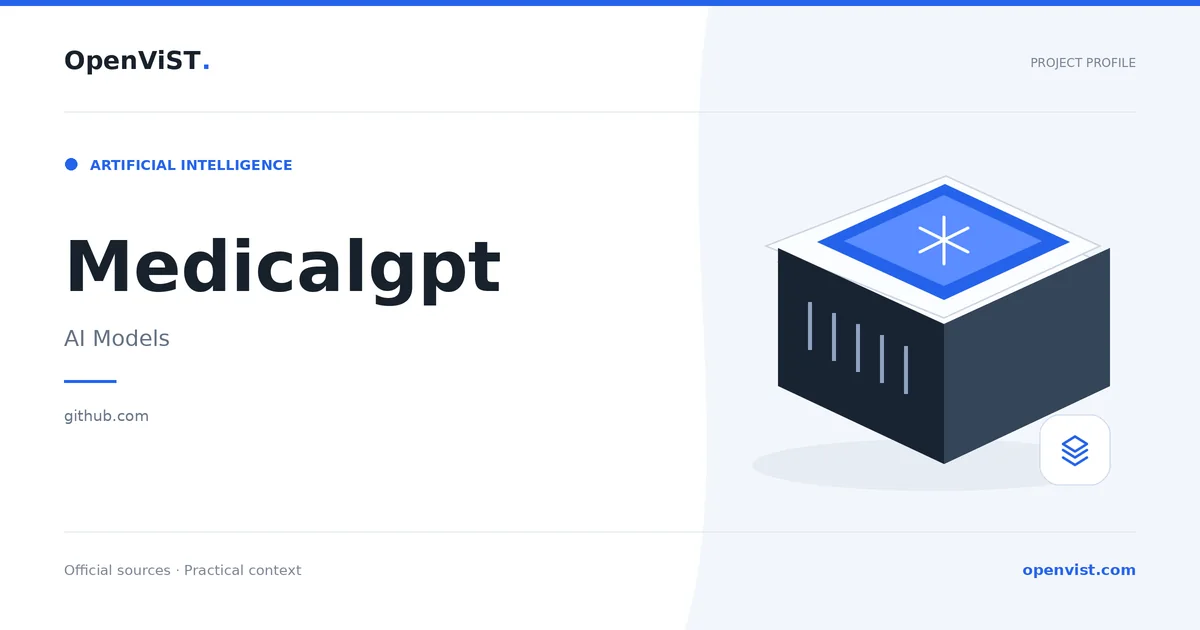 Medicalgpt — OpenViST project profile in AI Models.