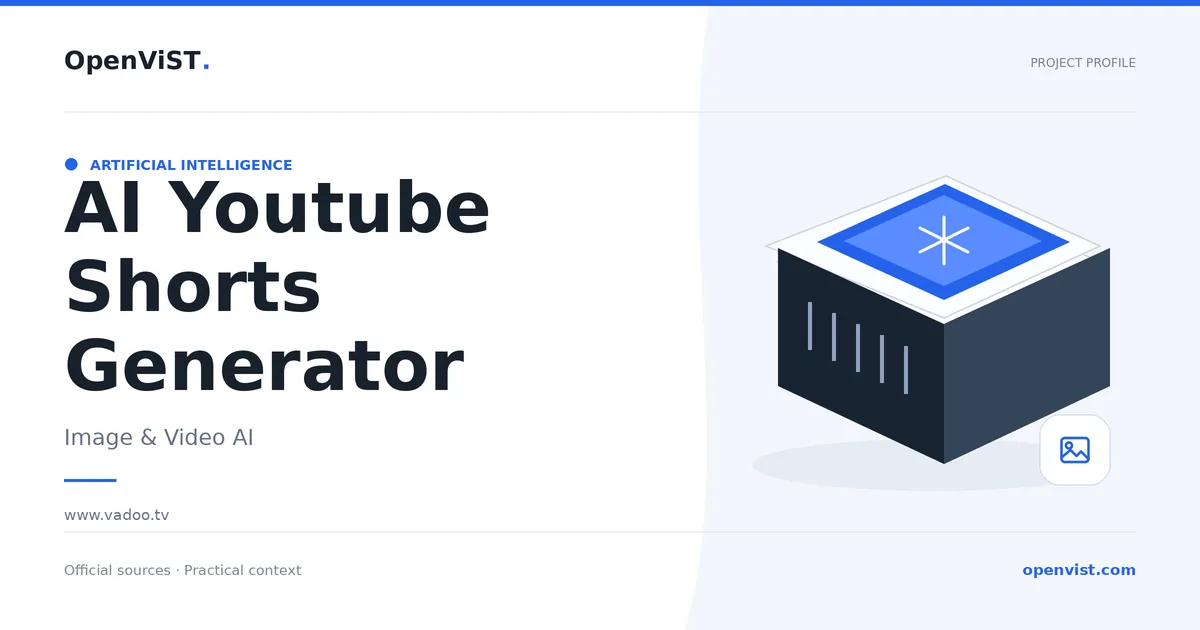 AI Youtube Shorts Generator — OpenViST project profile in Image & Video AI.