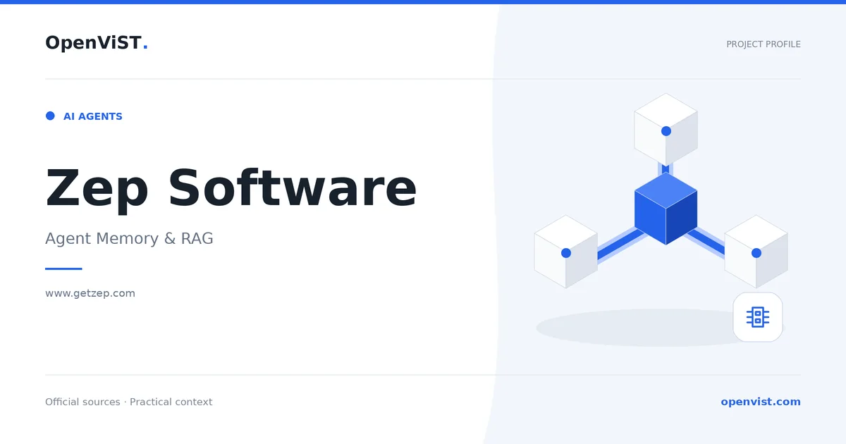 Zep Software — OpenViST project profile in Agent Memory & RAG.