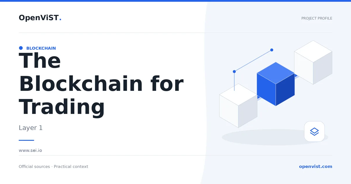 The Blockchain for Trading — OpenViST project profile in Layer 1.