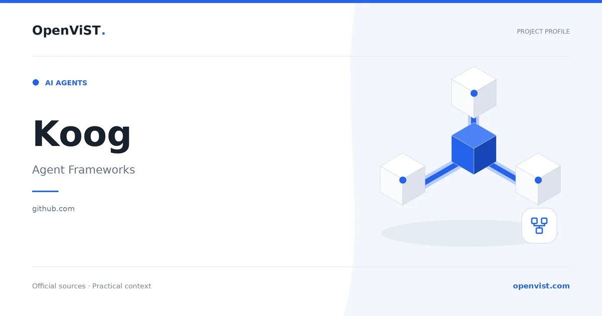 Koog — OpenViST project profile in Agent Frameworks.