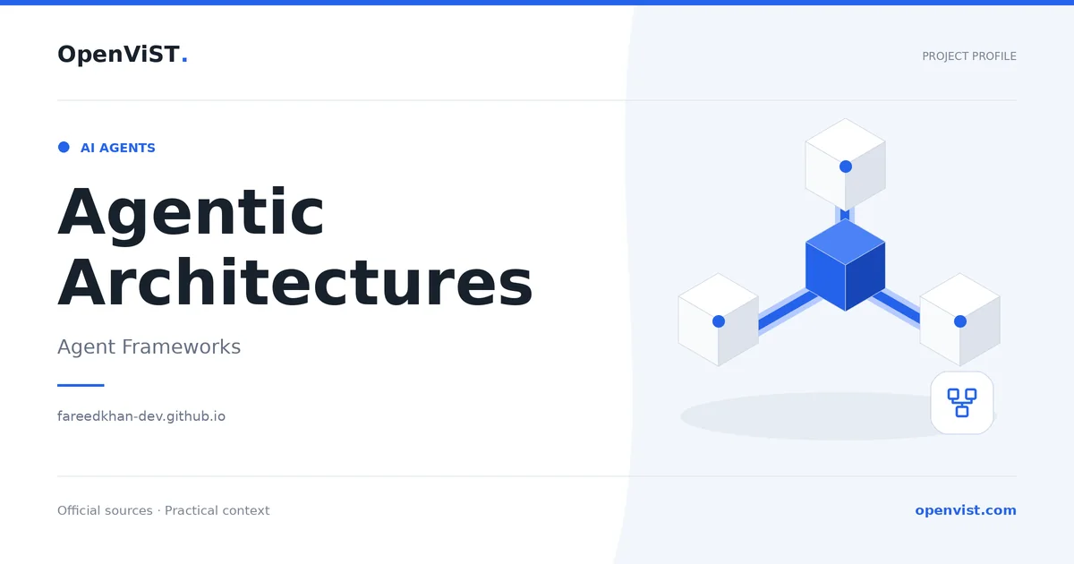 Agentic Architectures — OpenViST project profile in Agent Frameworks.