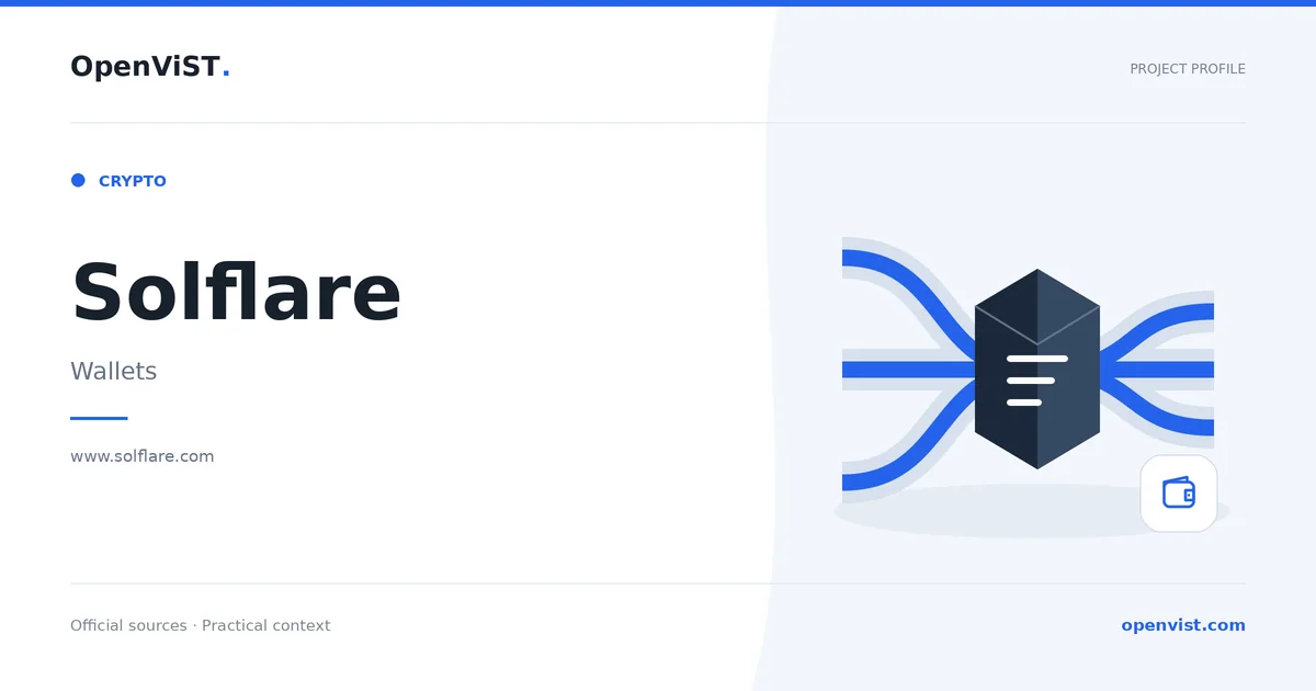 Solflare — OpenViST project profile in Wallets.