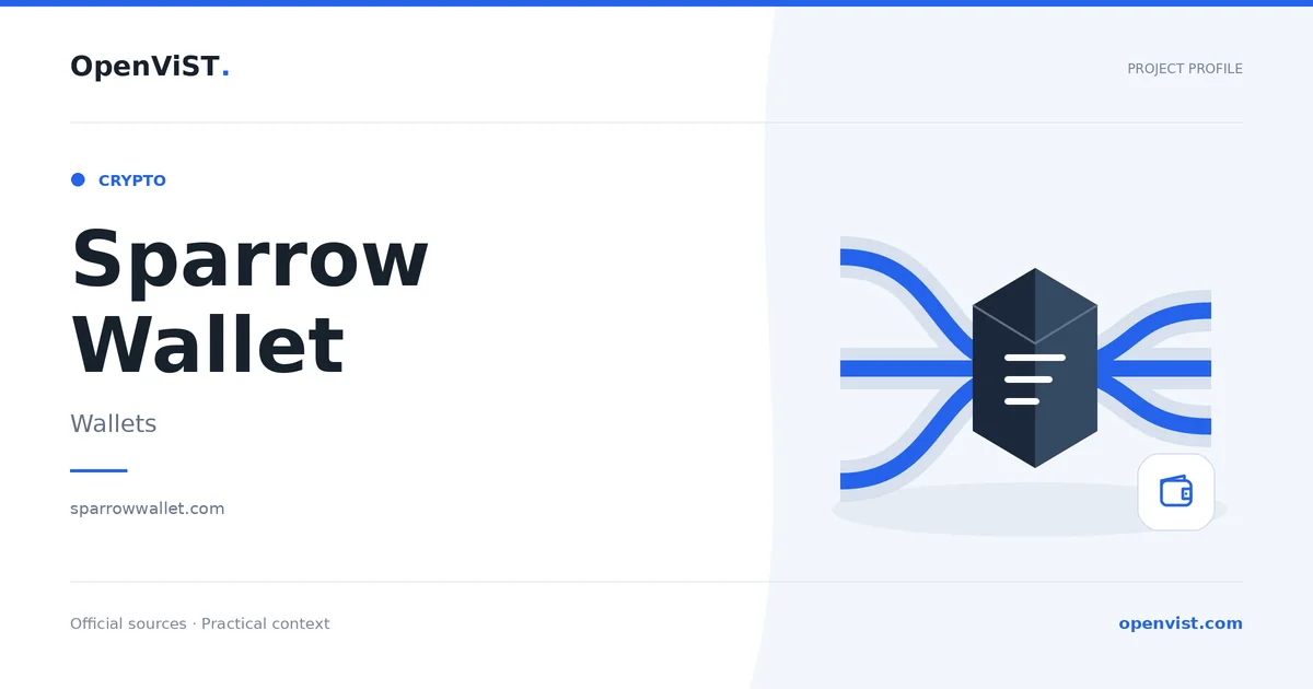 Sparrow Wallet — OpenViST project profile in Wallets.