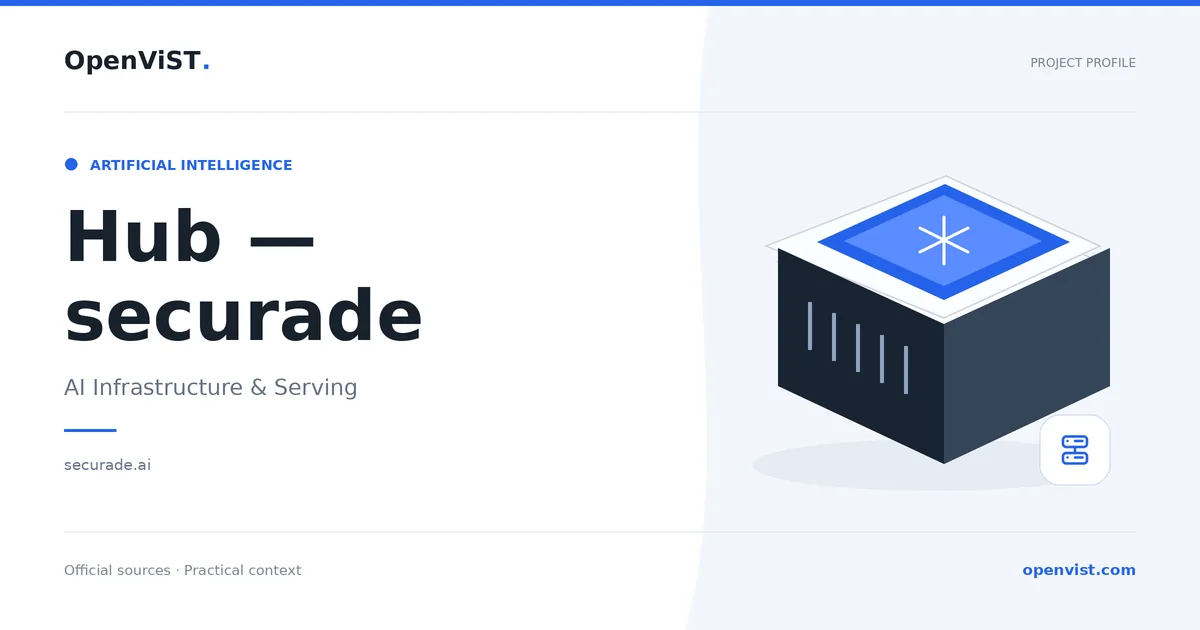 Hub — securade — OpenViST project profile in AI Infrastructure & Serving.