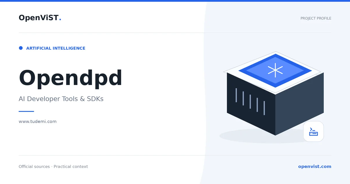 Opendpd — OpenViST project profile in AI Developer Tools & SDKs.