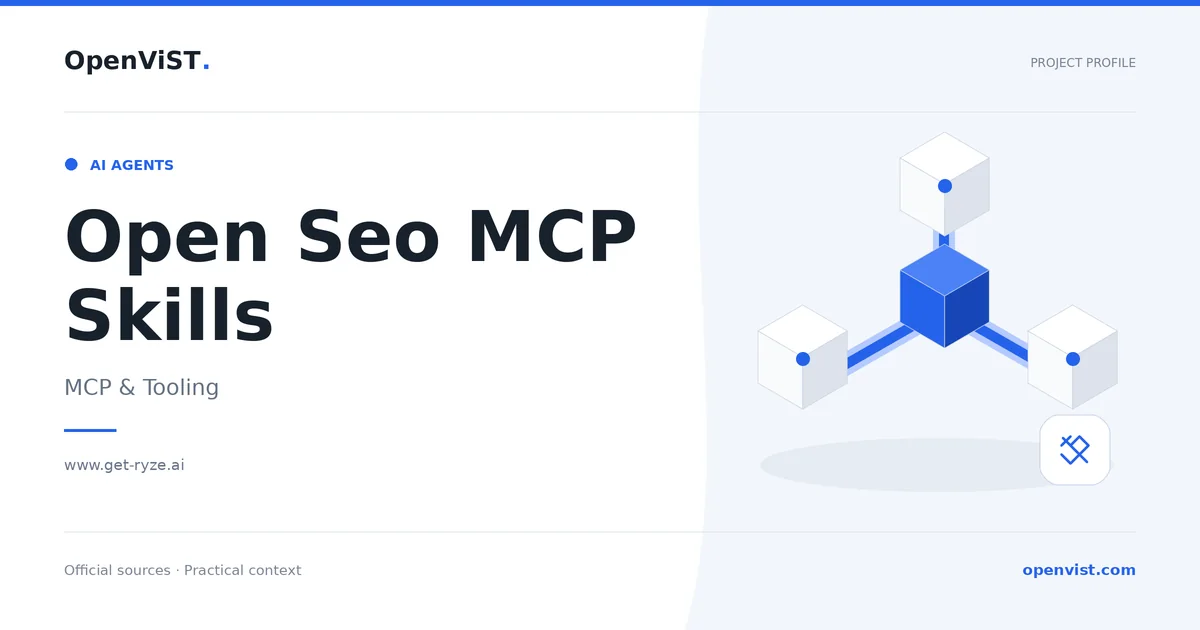 Open Seo MCP Skills — OpenViST project profile in MCP & Tooling.