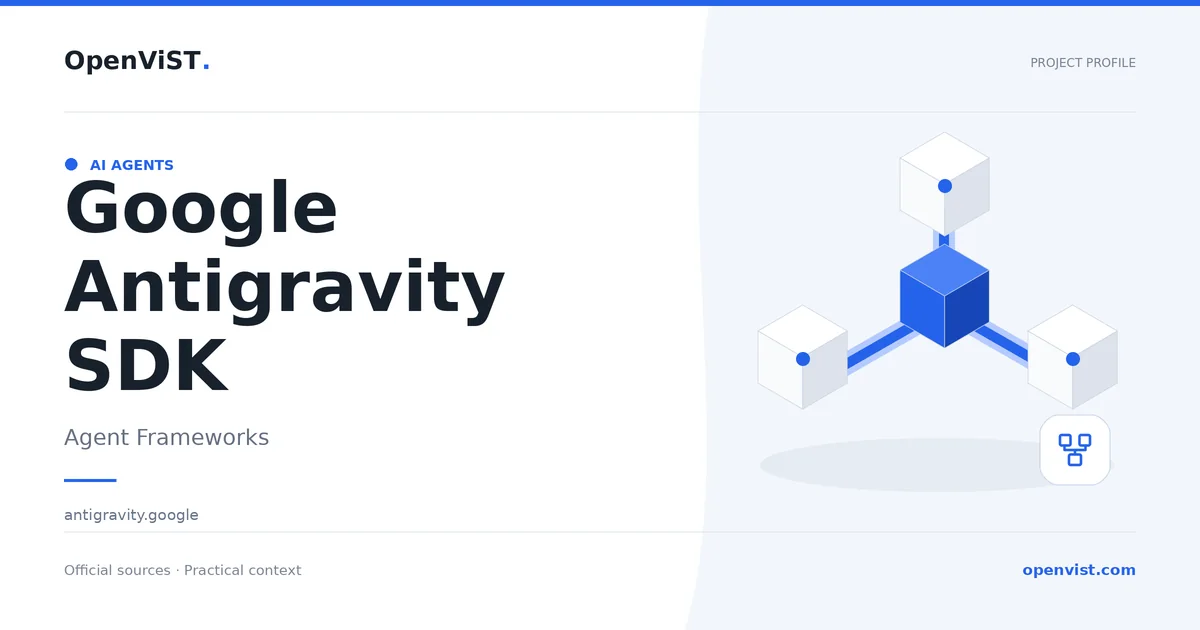 Google Antigravity SDK — OpenViST project profile in Agent Frameworks.