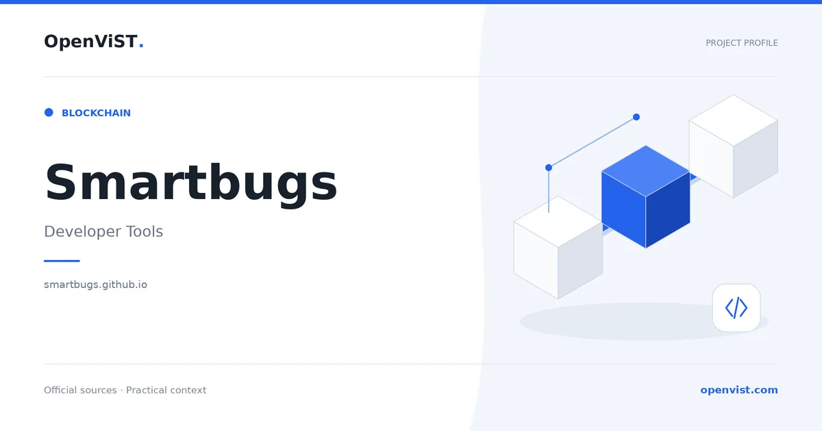 Smartbugs — OpenViST project profile in Developer Tools.