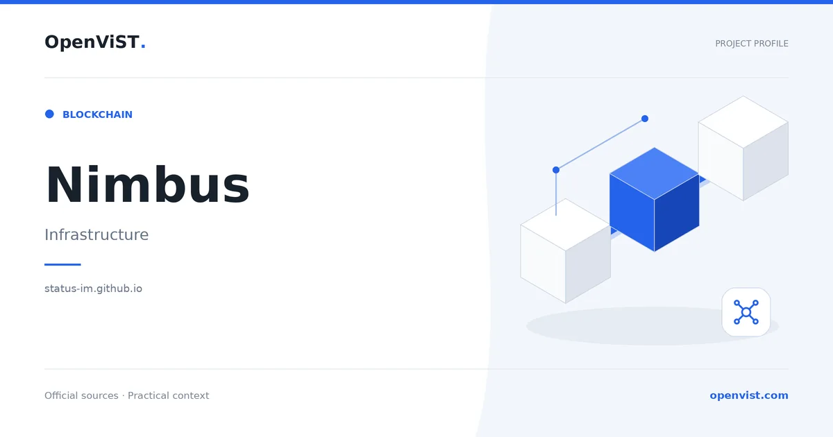 Nimbus — OpenViST project profile in Infrastructure.