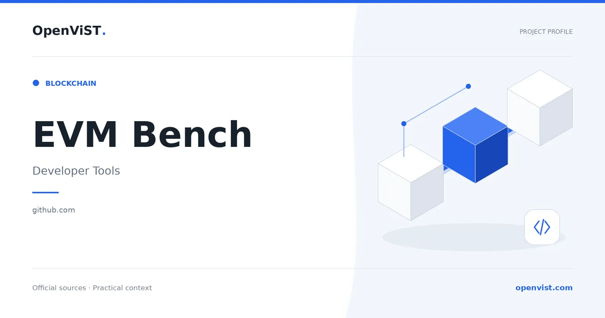 EVM Bench — OpenViST project profile in Developer Tools.