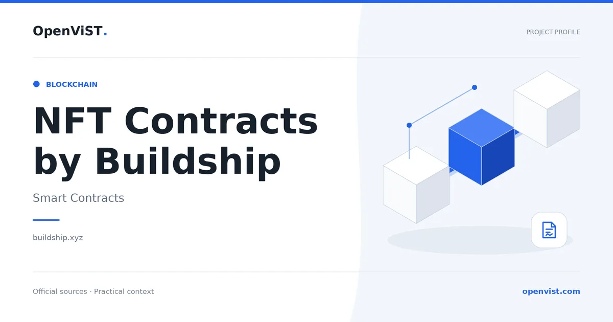 NFT Contracts by Buildship — OpenViST project profile in Smart Contracts.