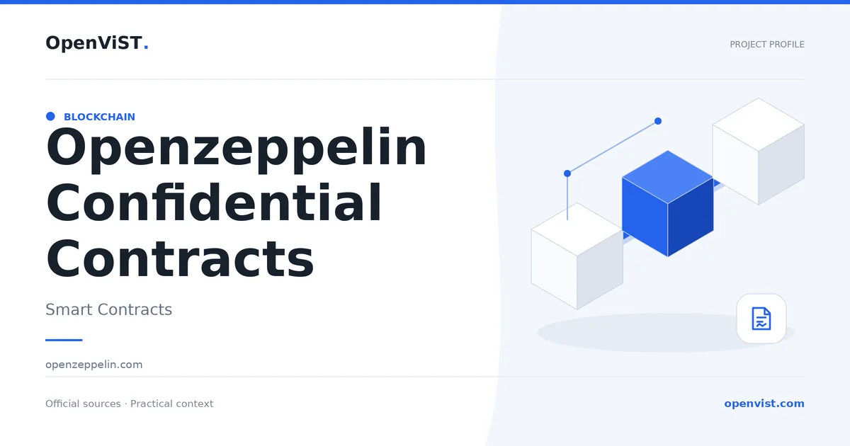 Openzeppelin Confidential Contracts — OpenViST project profile in Smart Contracts.