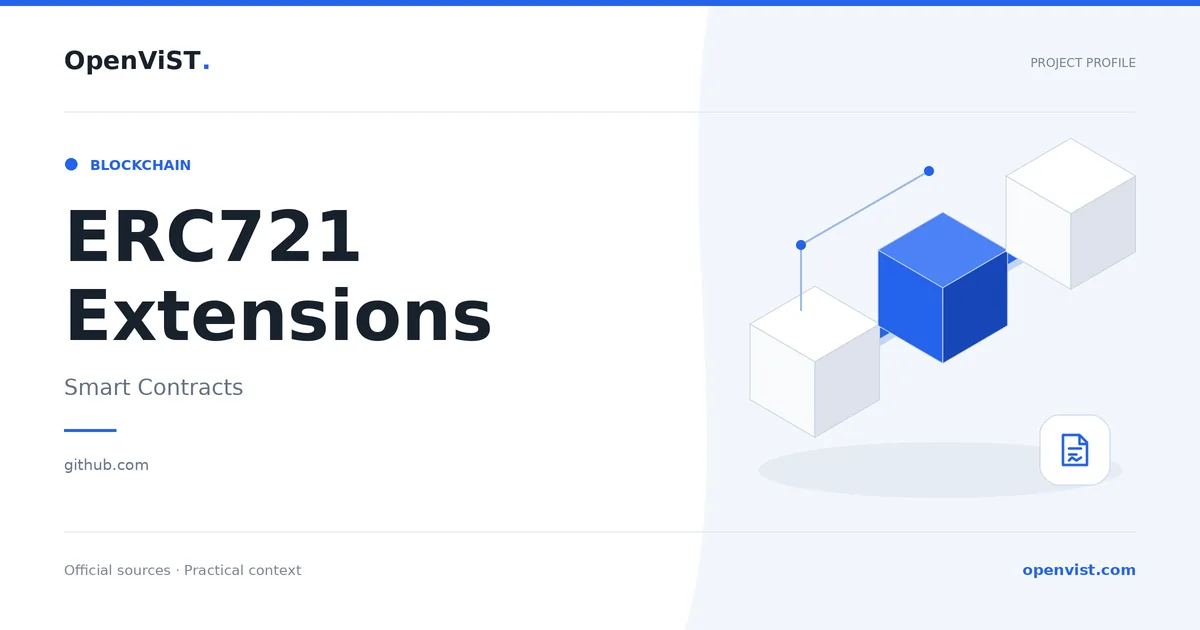 ERC721 Extensions — OpenViST project profile in Smart Contracts.