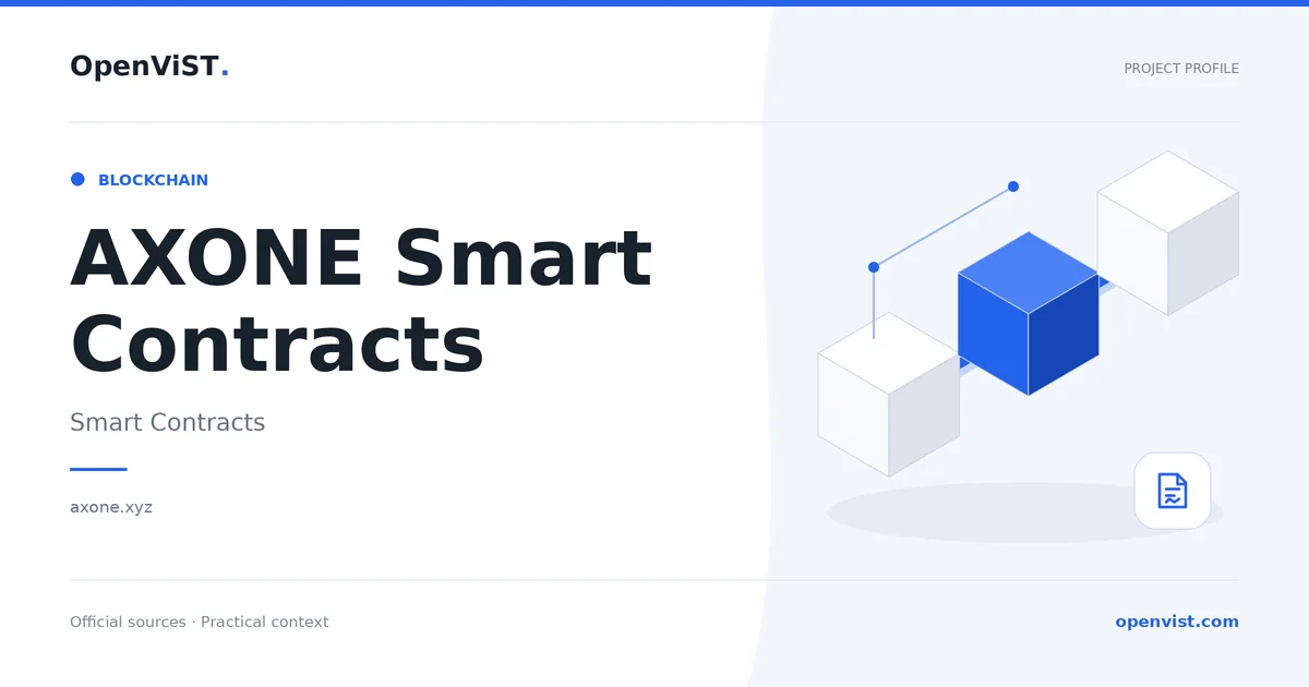 AXONE Smart Contracts — OpenViST project profile in Smart Contracts.