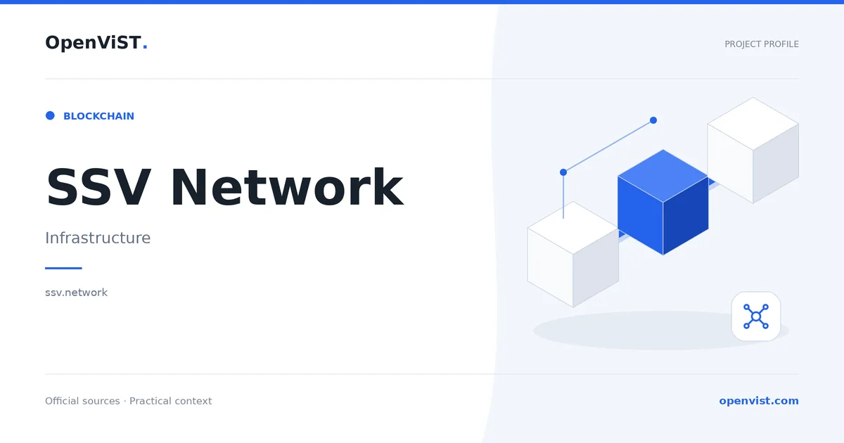 SSV Network — OpenViST project profile in Infrastructure.