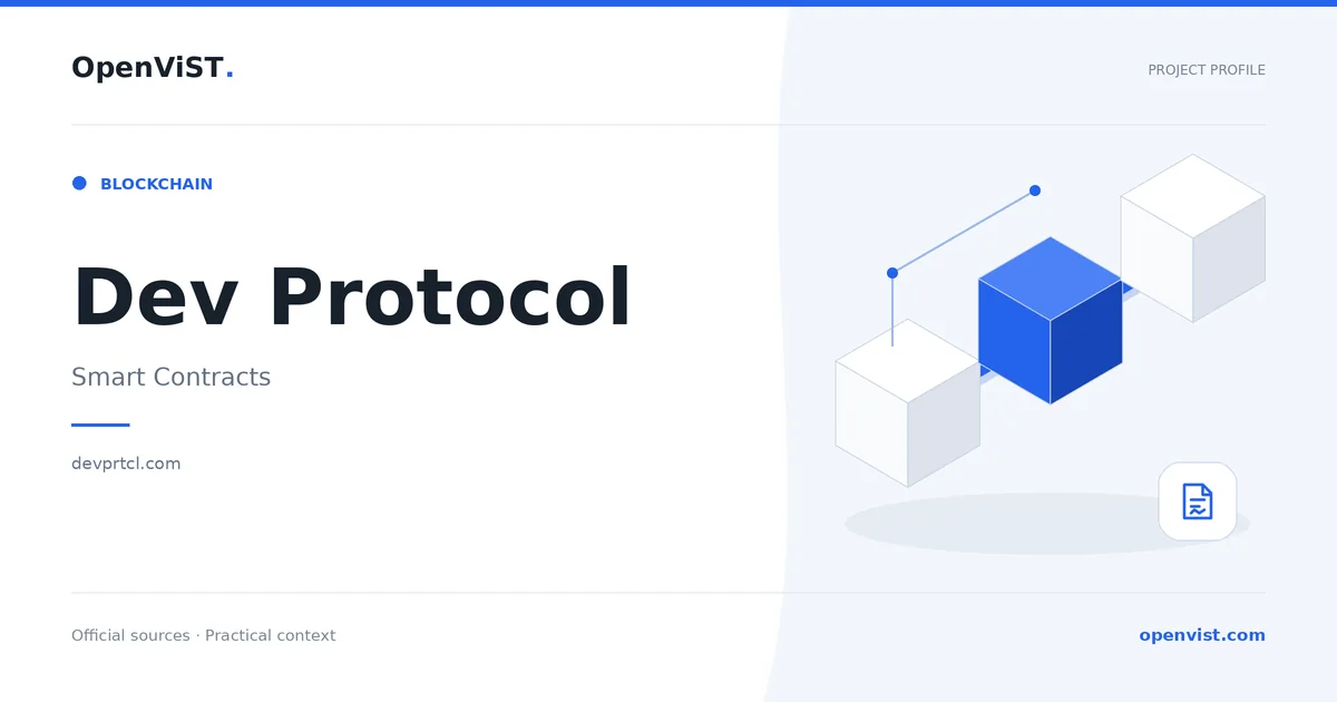 Dev Protocol — OpenViST project profile in Smart Contracts.