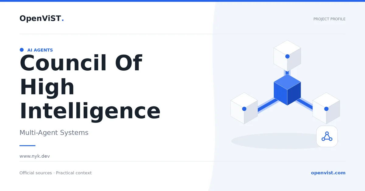 Council Of High Intelligence — OpenViST project profile in Multi-Agent Systems.