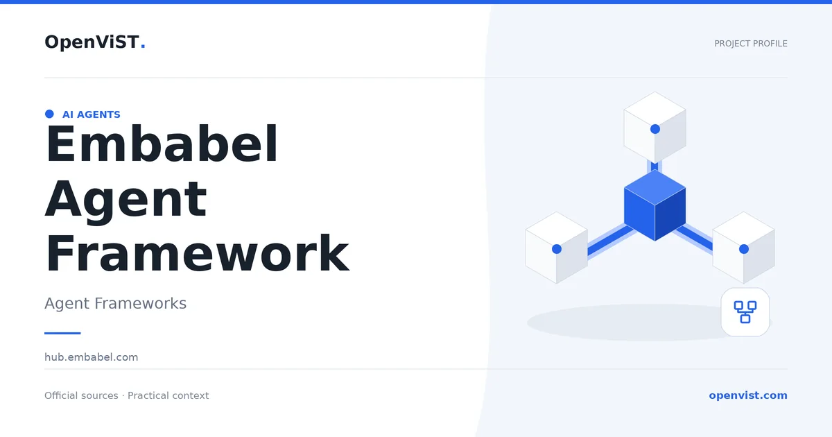 Embabel Agent Framework — OpenViST project profile in Agent Frameworks.