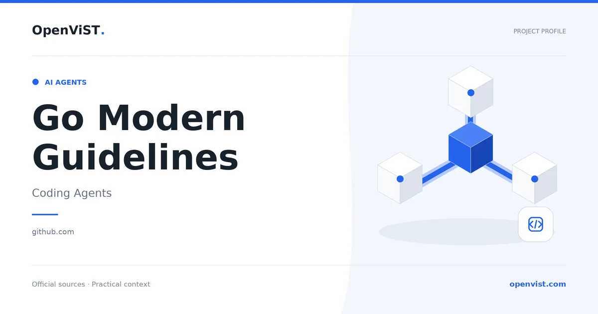 Go Modern Guidelines — OpenViST project profile in Coding Agents.