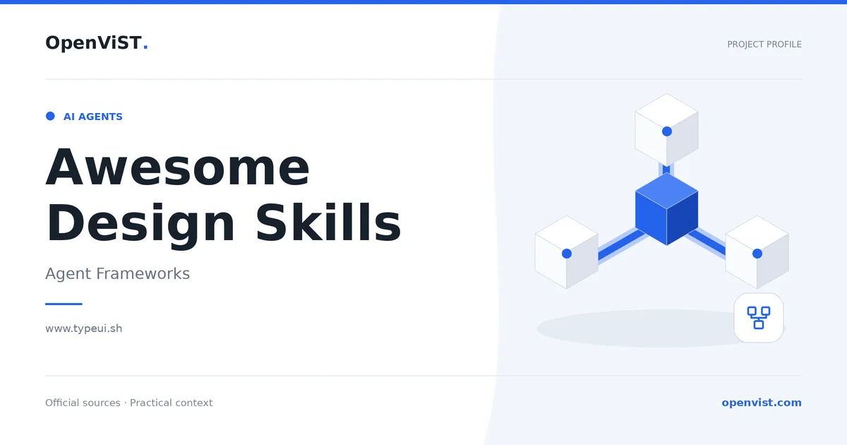 Awesome Design Skills — OpenViST project profile in Agent Frameworks.