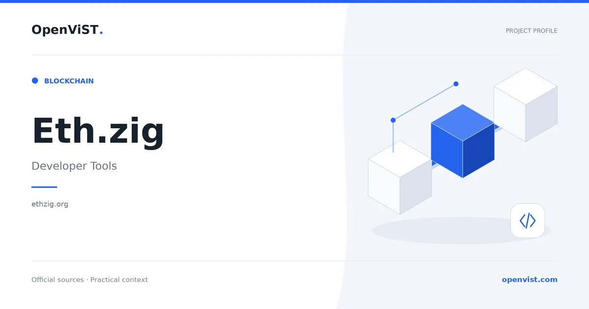 Eth.zig — OpenViST project profile in Developer Tools.