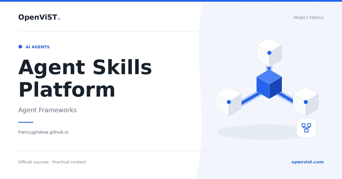 Agent Skills Platform — OpenViST project profile in Agent Frameworks.