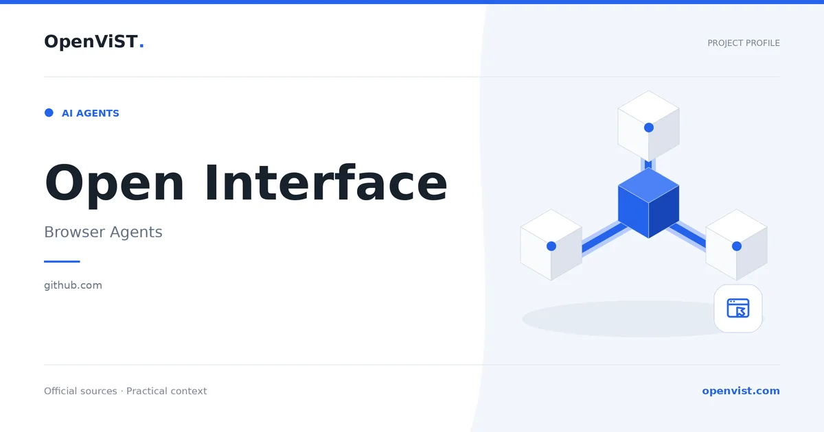 Open Interface — OpenViST project profile in Browser Agents.